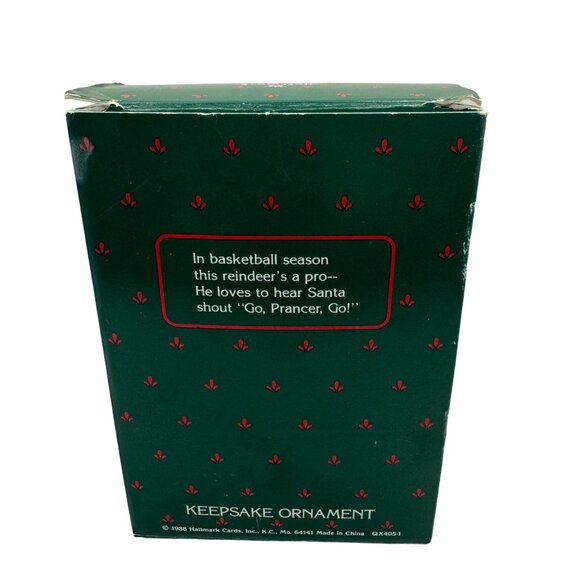 Hallmark Keepsake Reindeer Champs Prancer 1988 Handcrafted Ornament - Picture 5 of 5